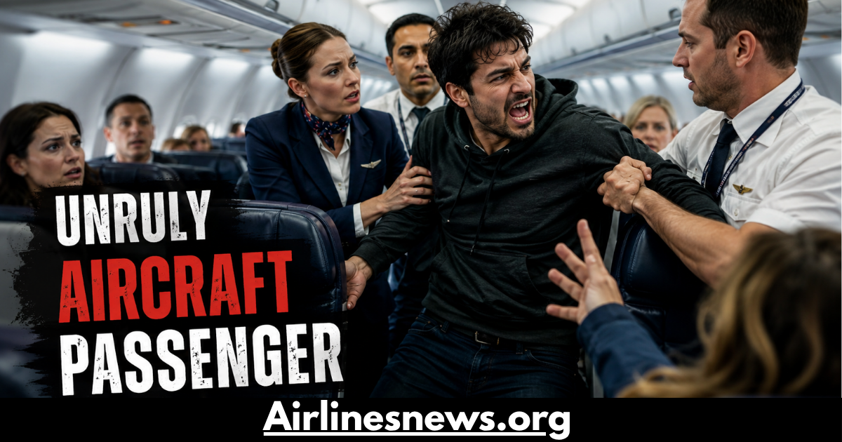 unruly aircraft passenger